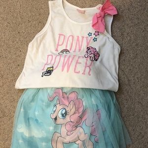My Little Pony 2 piece skort set